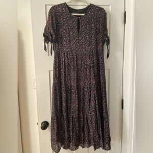 Madewell floral midi dress